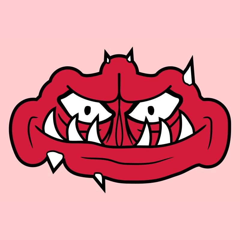 troll visage effrayant