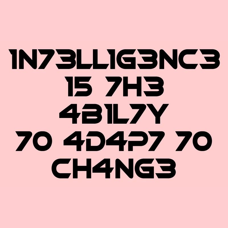 L’intelligence est la compétence Cool Dire Math