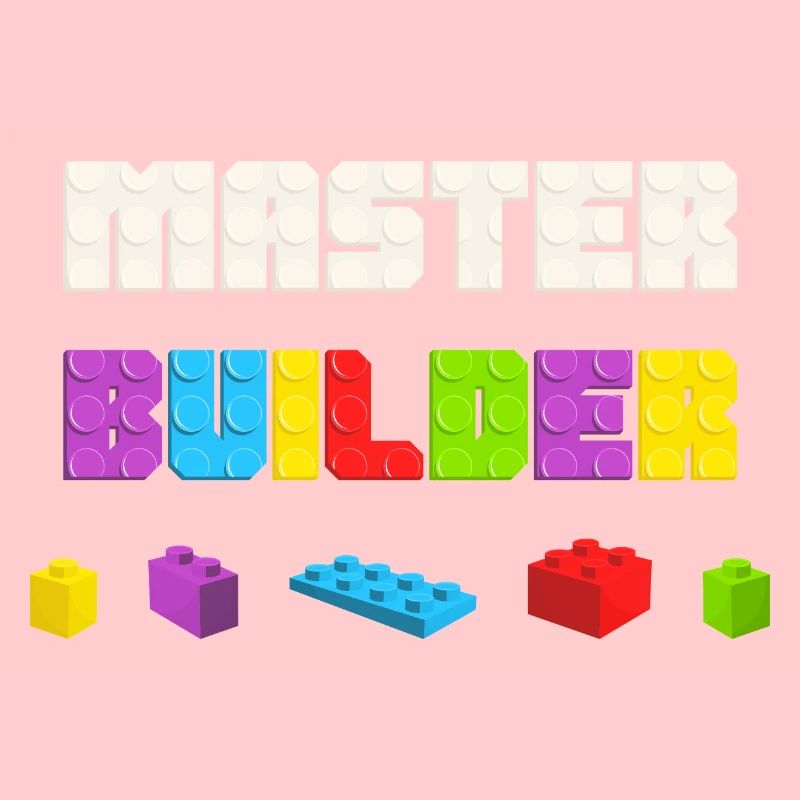 Kinder Cool Master Builder Baustein Papa Mom
