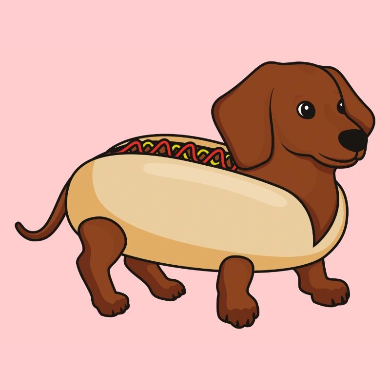 Dackel Hund Hot Dog