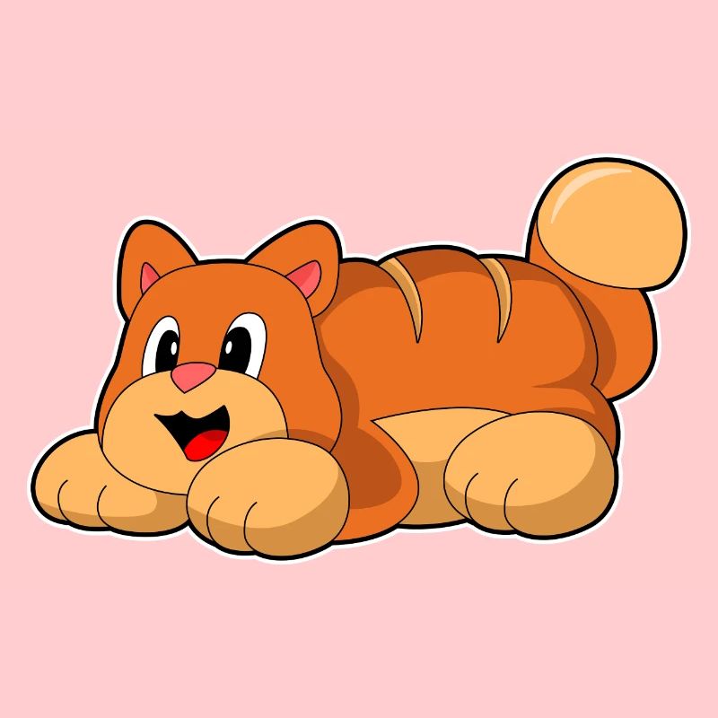 Katze Bäcker Brot