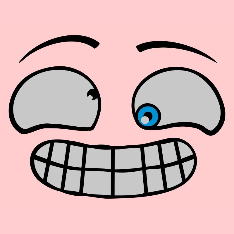 Freches Grimasse Gesicht