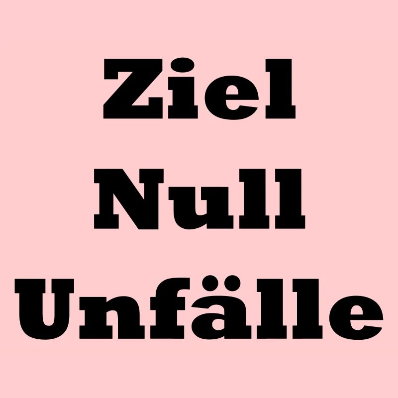 Ziel Null Unfälle (schwarz)