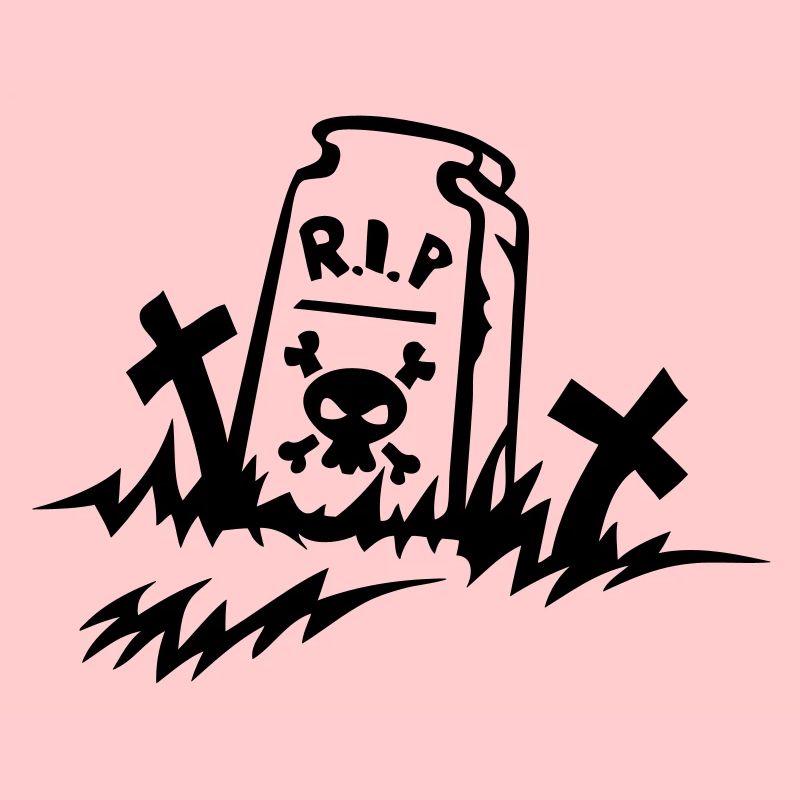 rip reste in peace tomb drawing