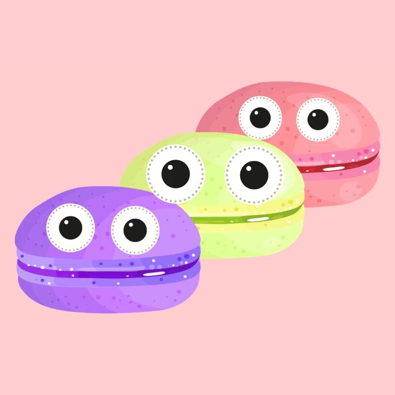 macarons,pastries,biscuits,comic