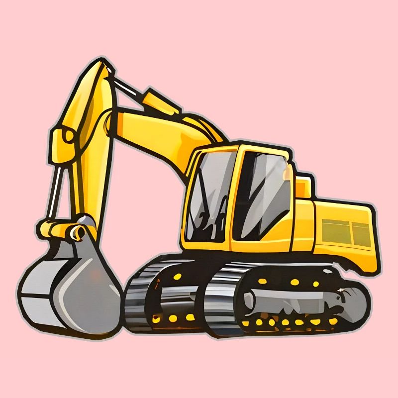Excavatrice jaune