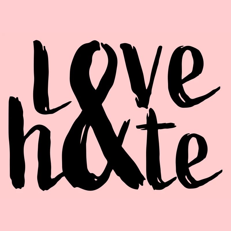 Love and hate typography