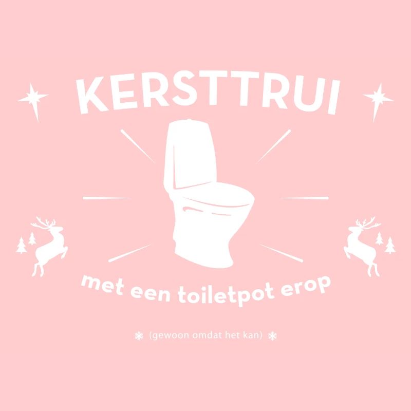 Pull de Noël avec cuvette de toilette