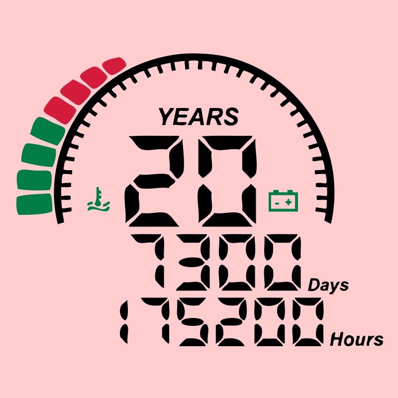 years 20 years anniversary meter