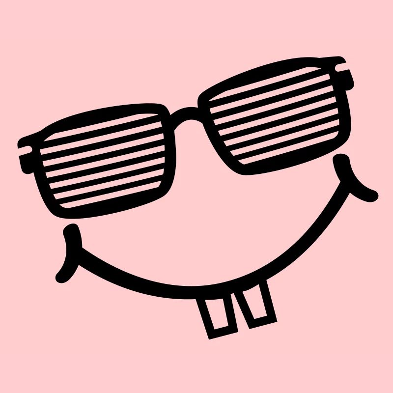 cool smiley with shutter shades