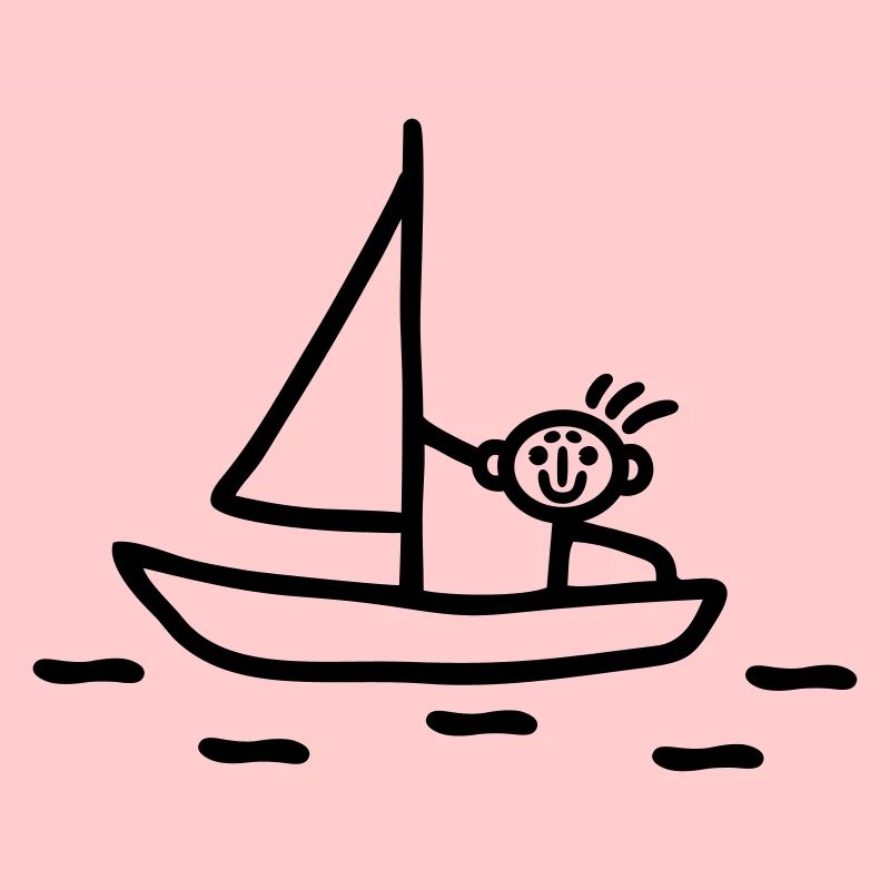 Sail stick figure
