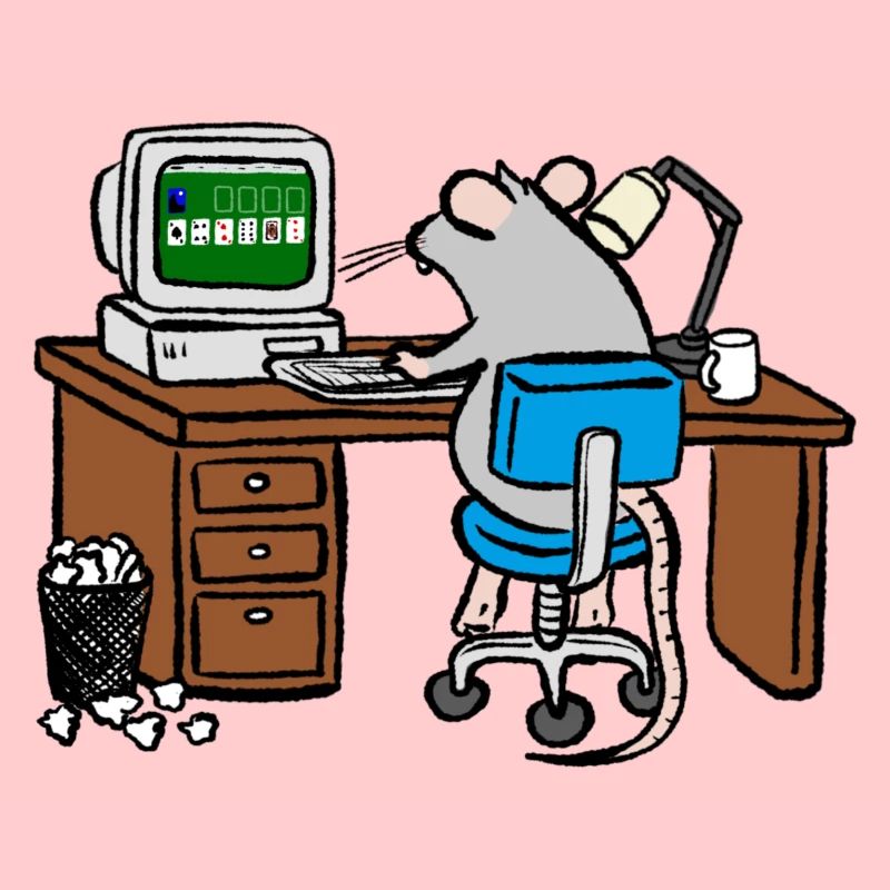 Working hard