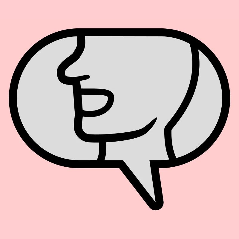 Icône Communiquer bulle de dialogue