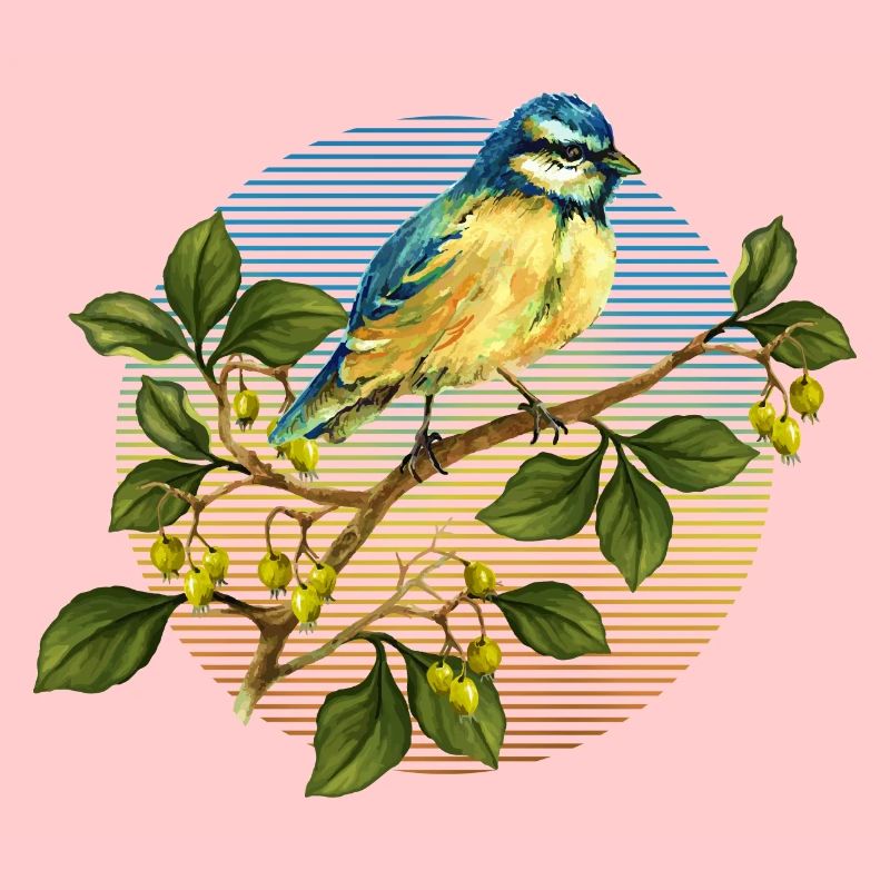 Bunter Vogel