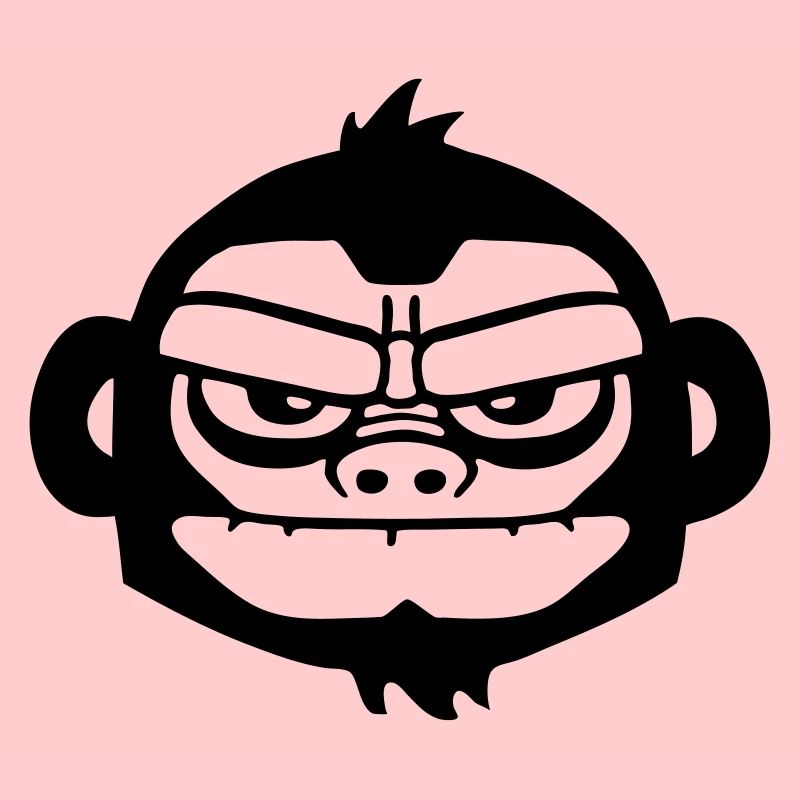 gorille vintage gorilla bored fun ape skull style