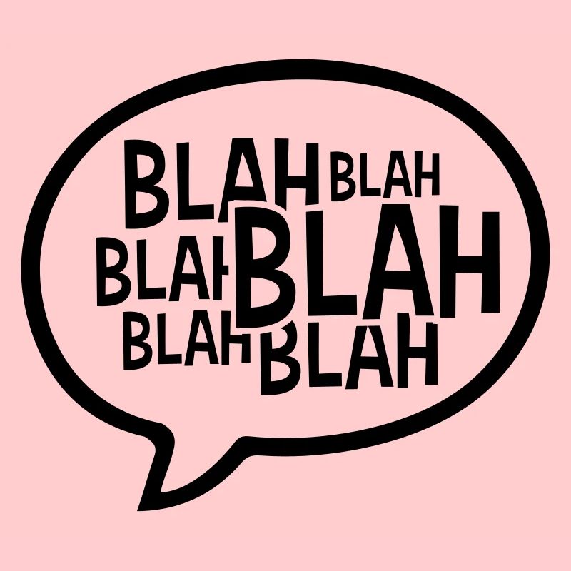 Comic Sprechblase Blah