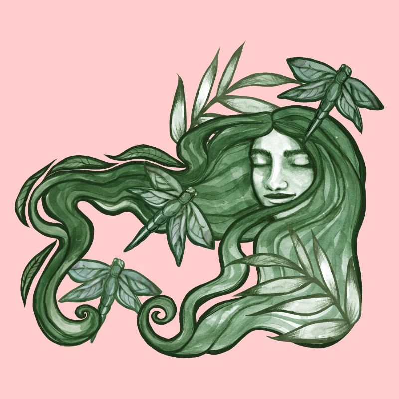 Déesse libellule verte