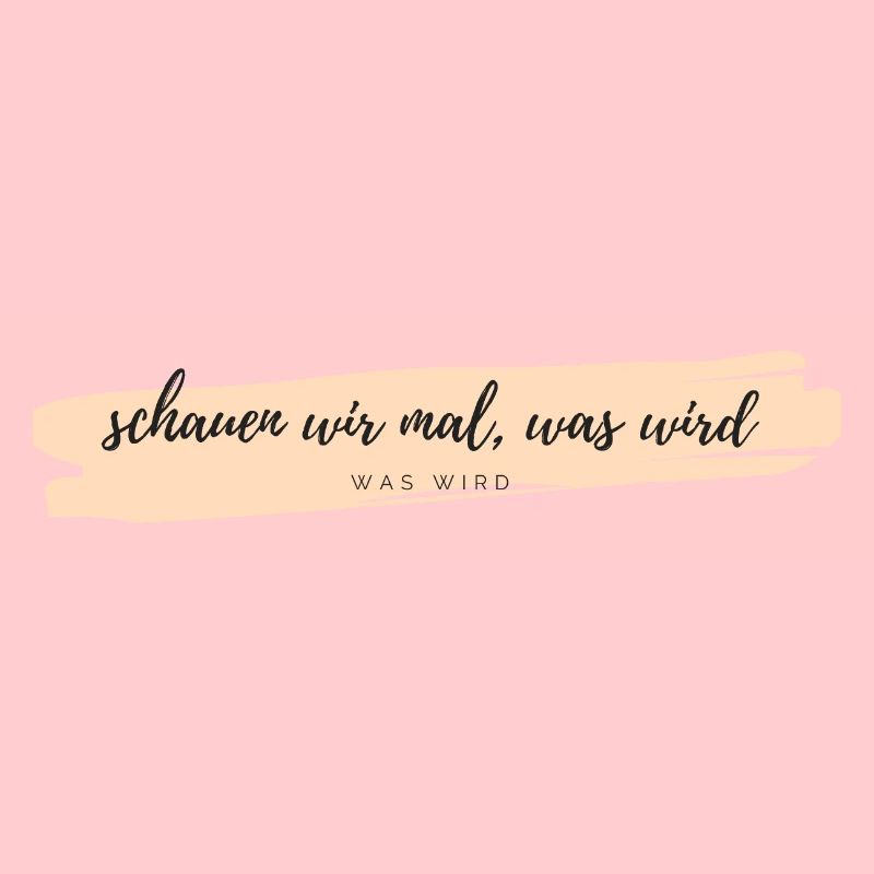 schauen wir mal was wird
