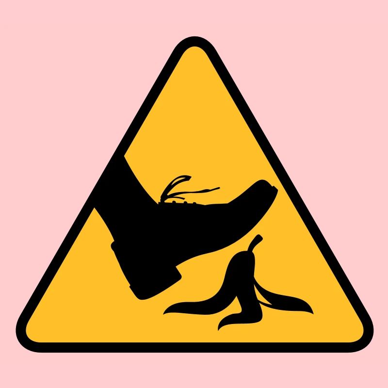 Risque de glisser avec une banane