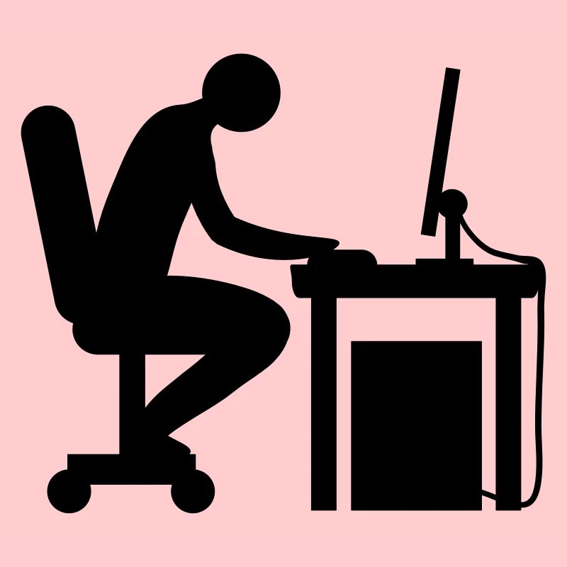 Computer Schreibtisch Nerd