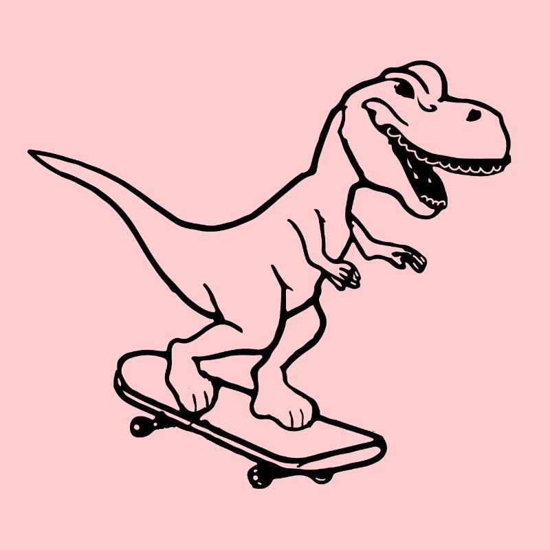 Dinosaur Skateboard Drôle d’idée cadeau