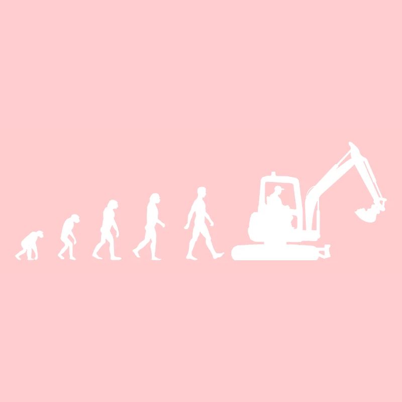 Evolution Exkavator silhouette cadeau pelle