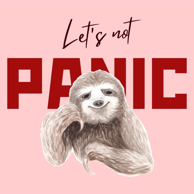 Ne paniquez pas - Funny Sloth Design