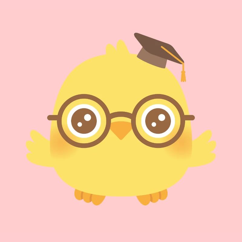 Cute Smart Chick Graduate