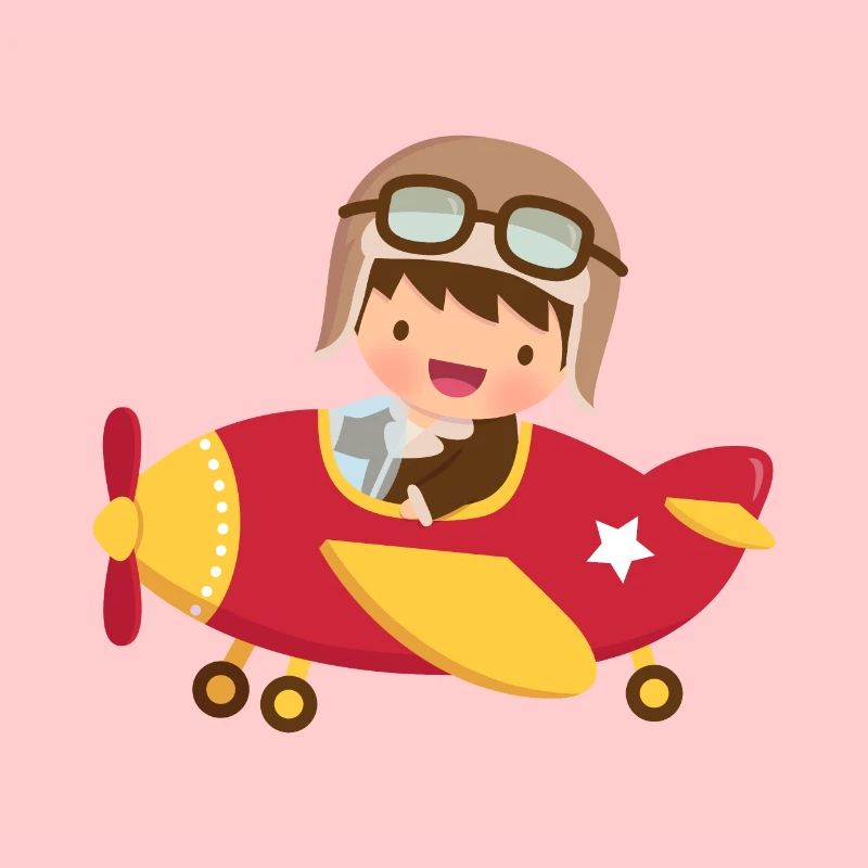 Netter Fliegerpilotjunge