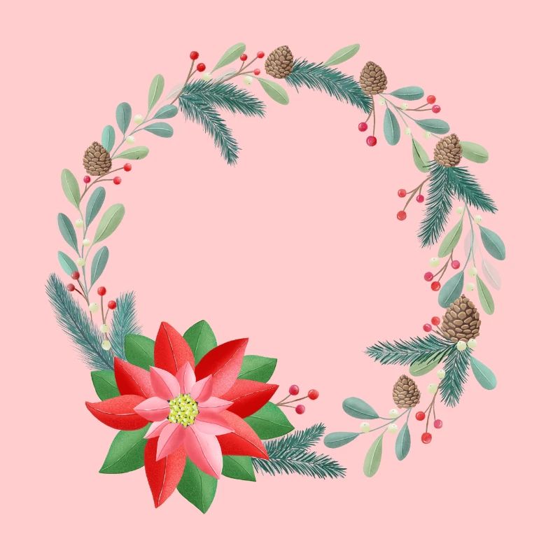 Weihnachtskranz personalisierbar mit deinem Text