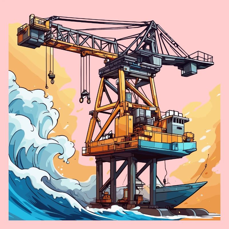 Kran / Baustelle / Seilwinde / Kransystem