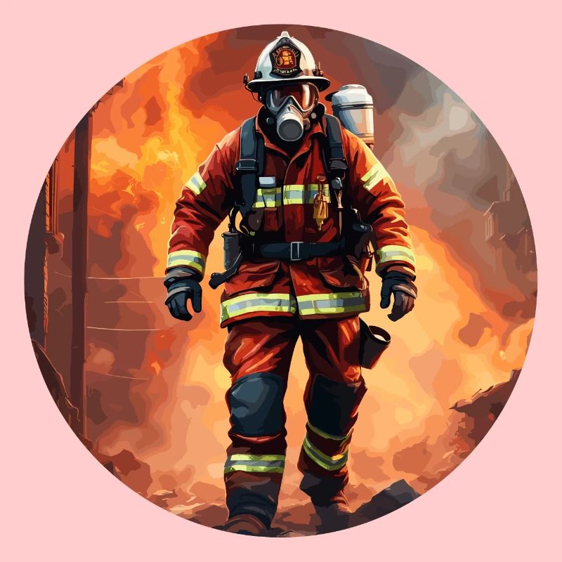 Firefighter / Fire / Fire / Extinguish / Hero