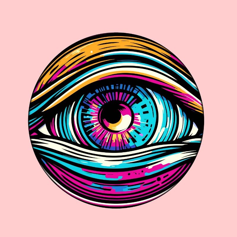 Psychedelic / Auge / Psychobilly / Comic / bunt
