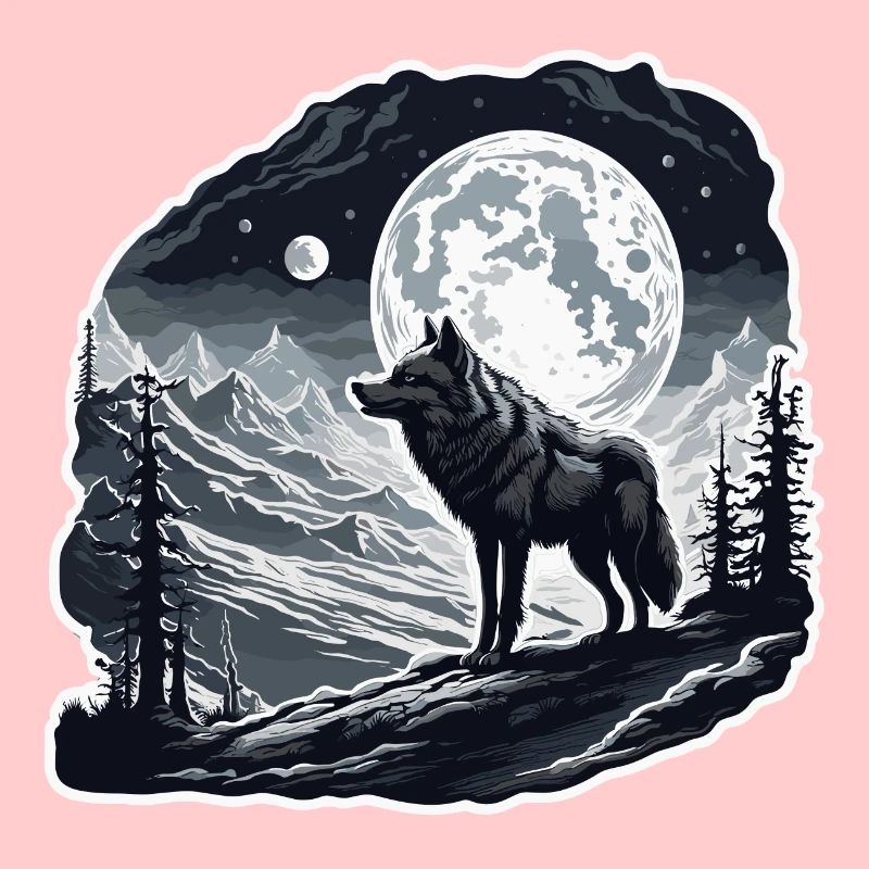 Wolf / Rudel / Wald / Wild / Tierwelt / heulen