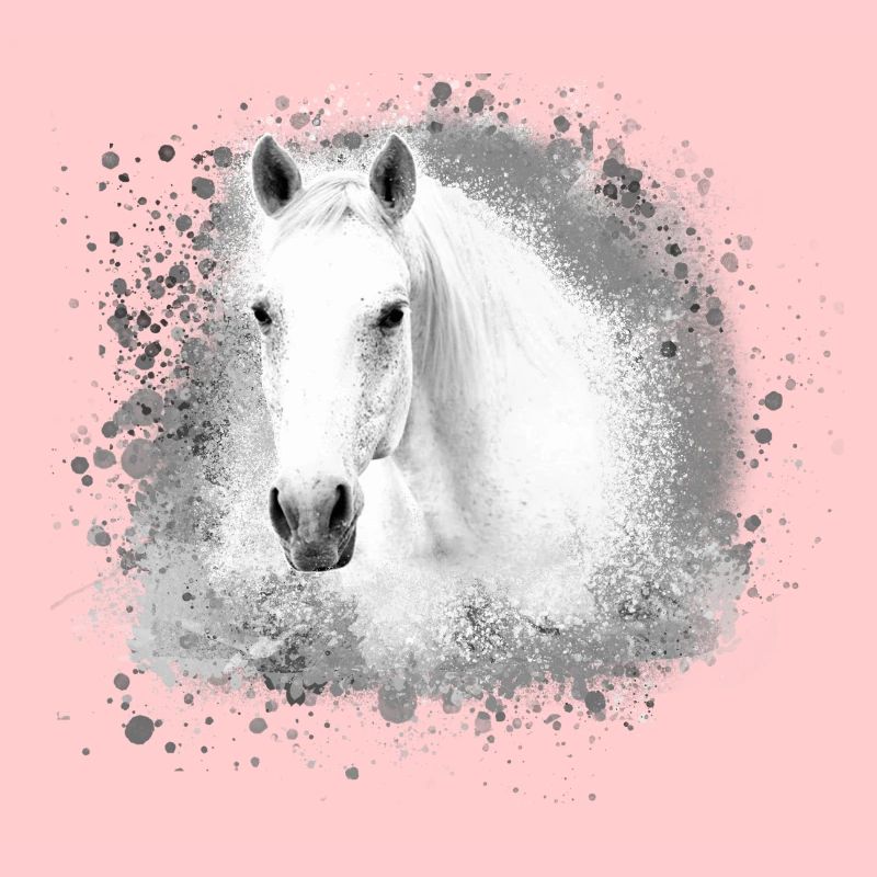 Moisissure, cheval, cheval blanc, graffiti, haflinger