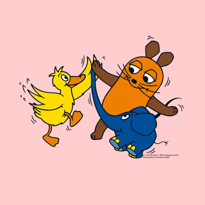 Maus, Elefant und Ente High-Five