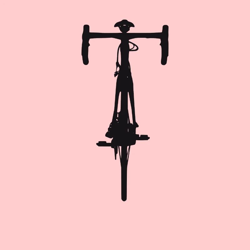 Bicycle front front black shirt