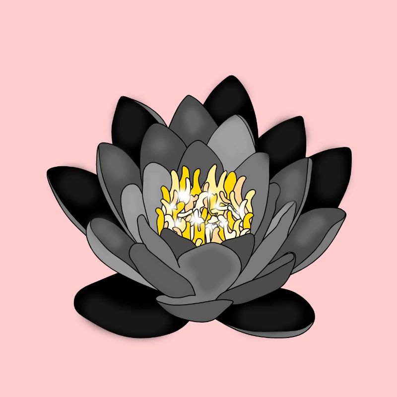 Water lily rose design