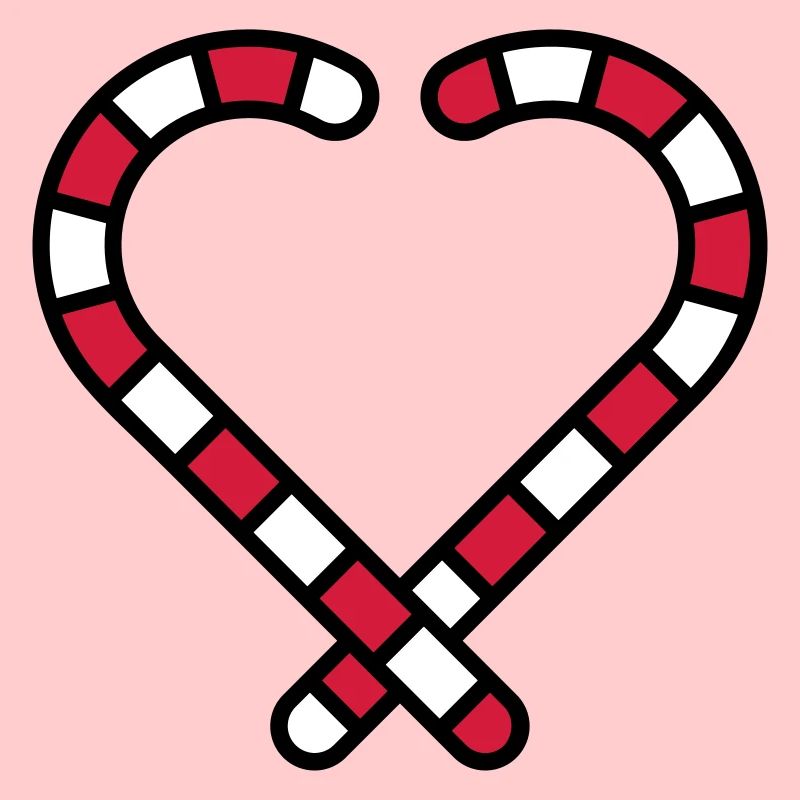 Candy Cane Heart