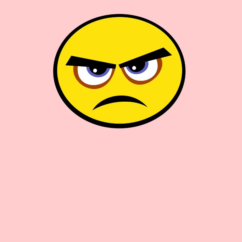 grumpy face