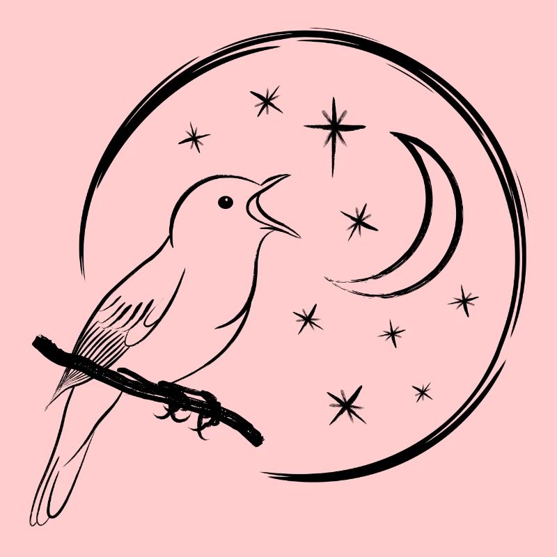 singing nightingale / singing bird