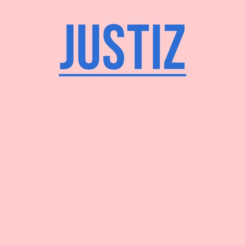 Einfaches dunkles Justiz Shirt Geschenkidee
