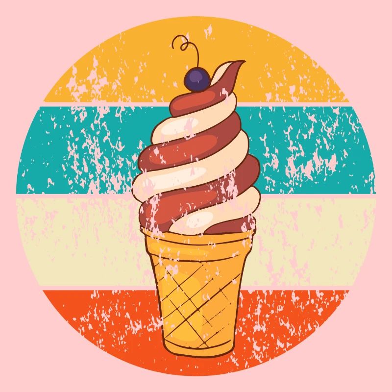 Vintage Retro Softeis Waffeleis