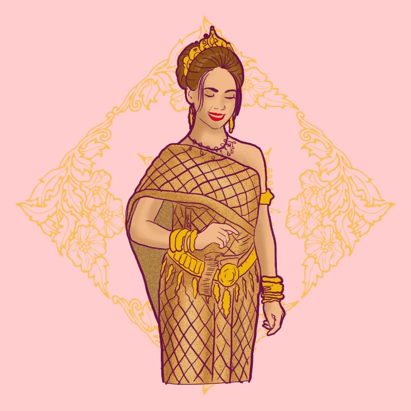 Cambodia Tradition Dance Khmer Apsara I Gift