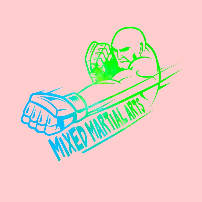 Mixed Martial Arts Logo buntes Design