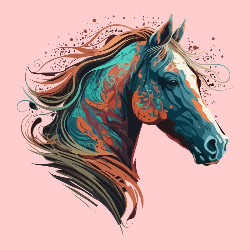 Illustration de cheval à couper le souffle