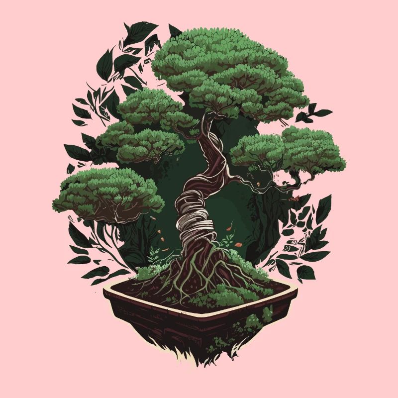 Potted Bonsai Tree