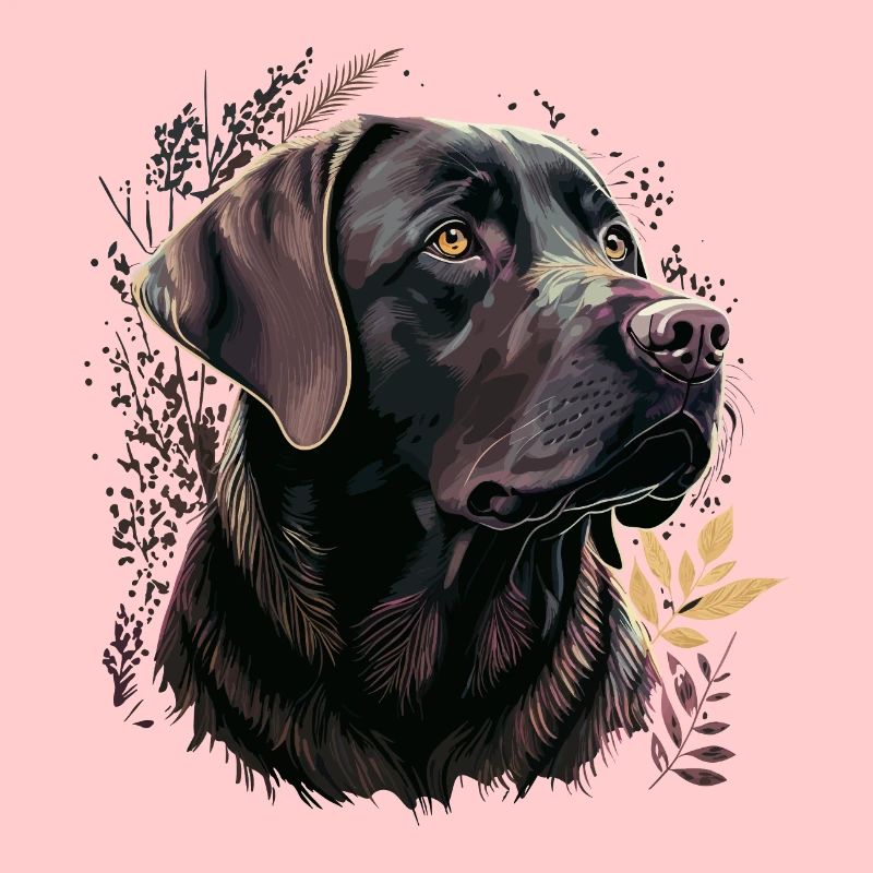 Labrador retriever violet