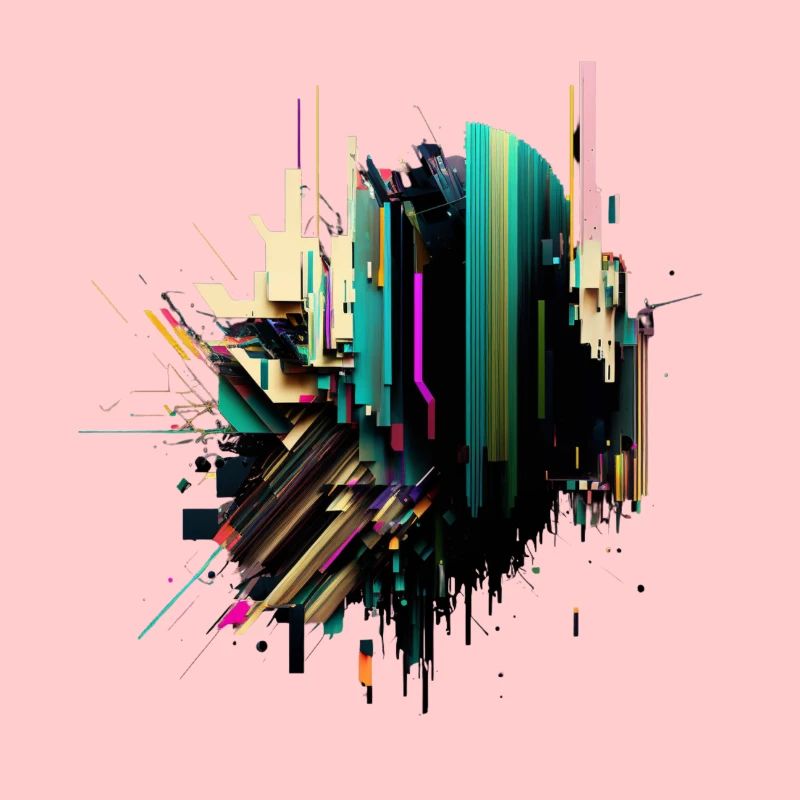 Art abstrait | Glitch Art | Abstrait