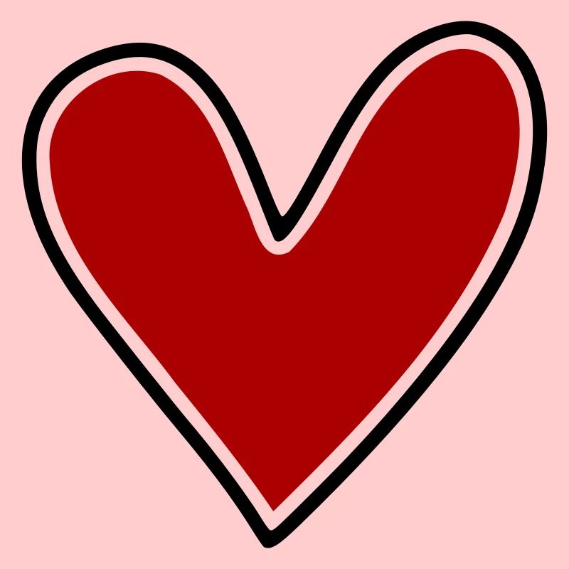 Simple heart for labeling